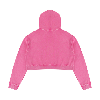 Mineral Washed Crop Hoodie