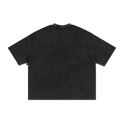 Textured Waffle Washed Boxy T-Shirt