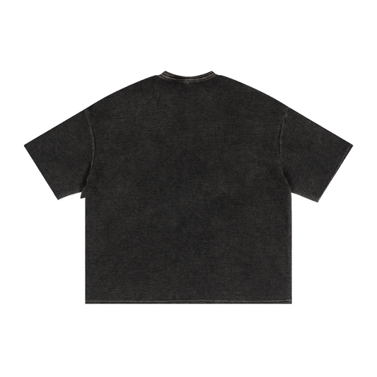 Textured Waffle Washed Boxy T-Shirt