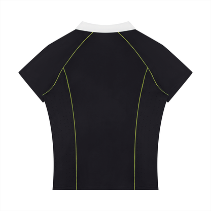Slim Fit Quarter-Zip Polo Shirt