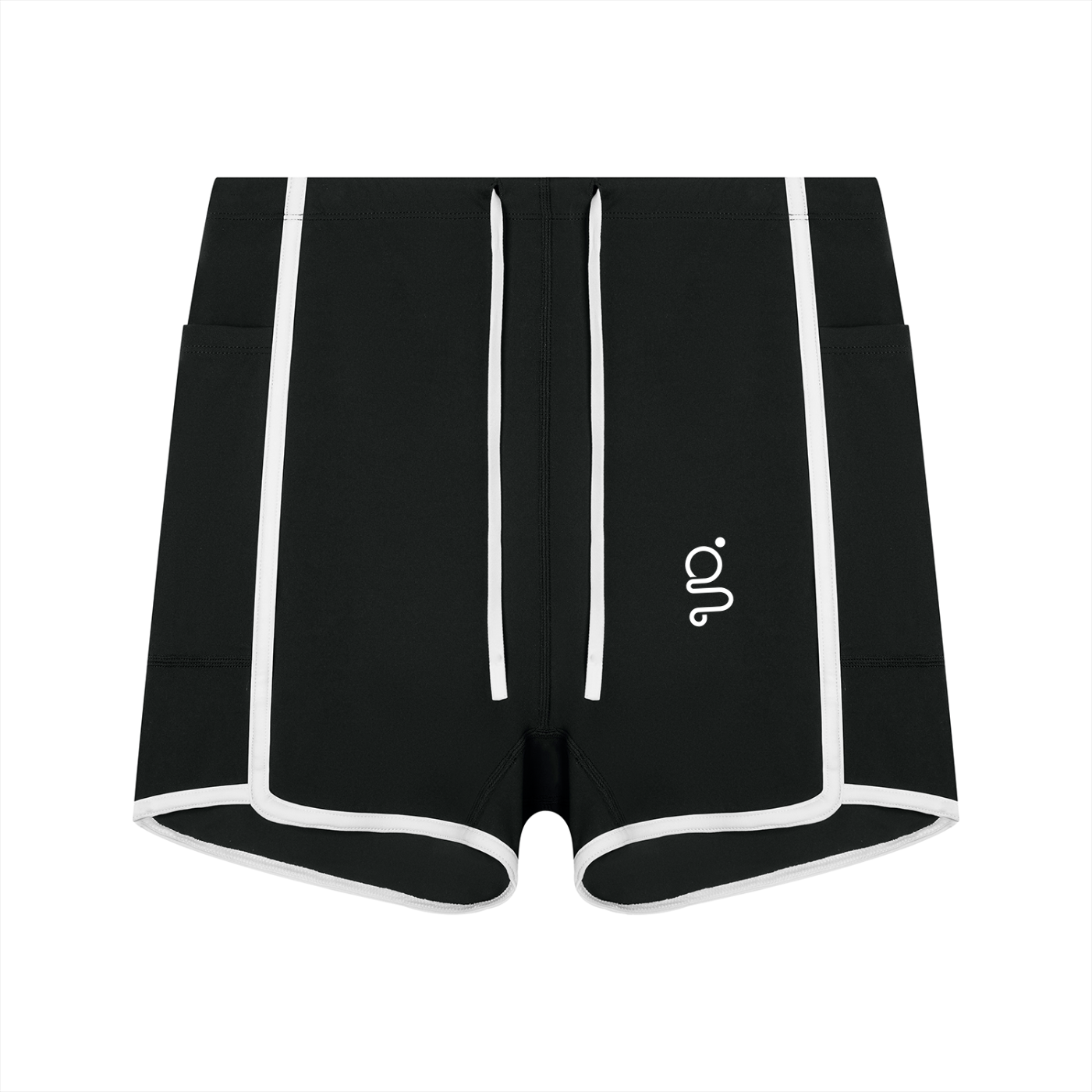 High Rise Color Block Yoga Shorts