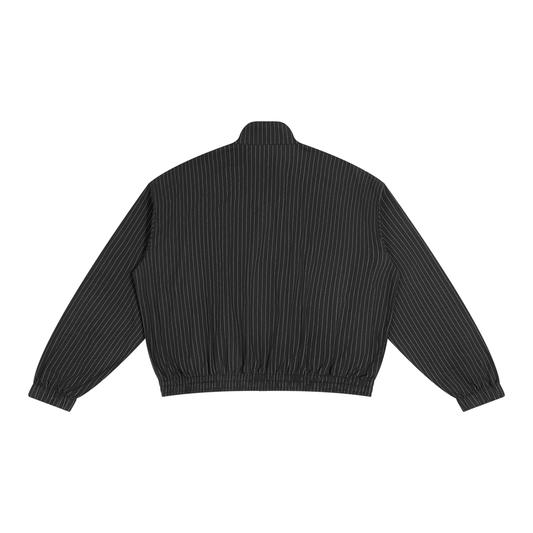 Striped Full-Zip Track Jacket