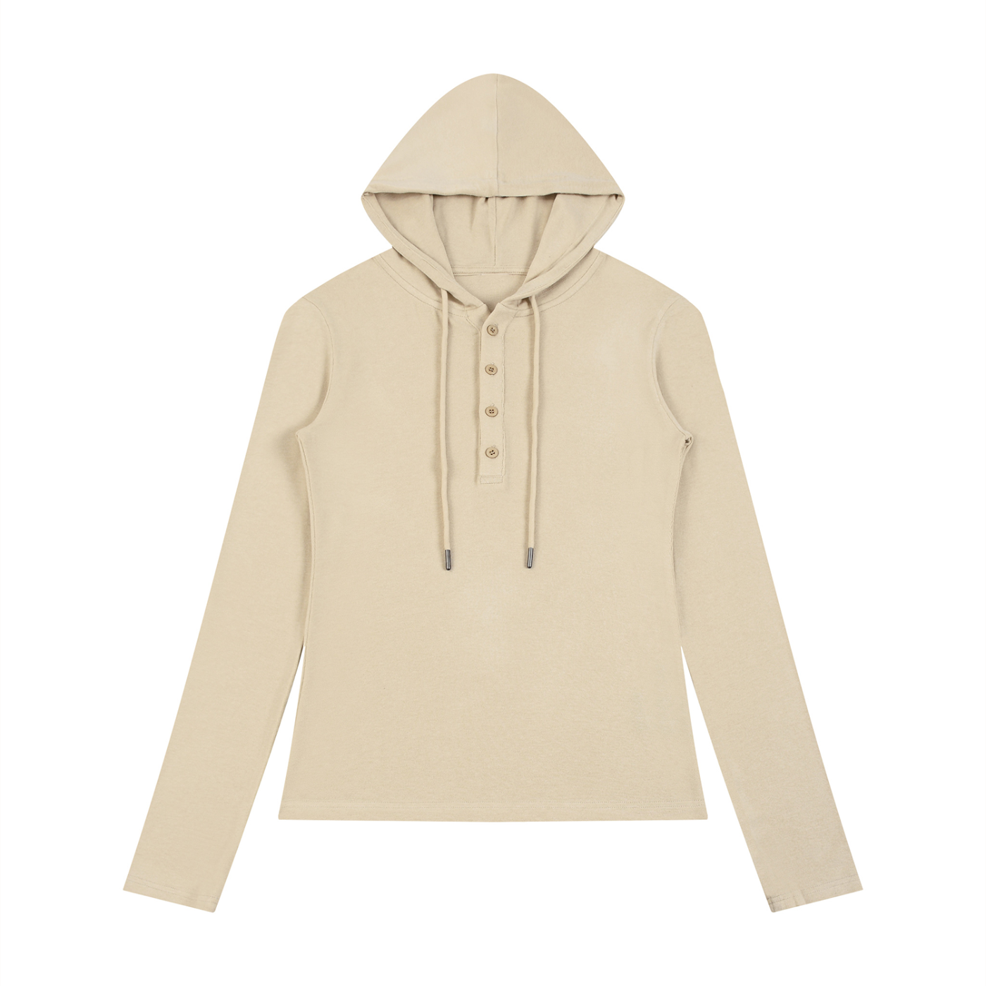Slim Half-Button Hoodie