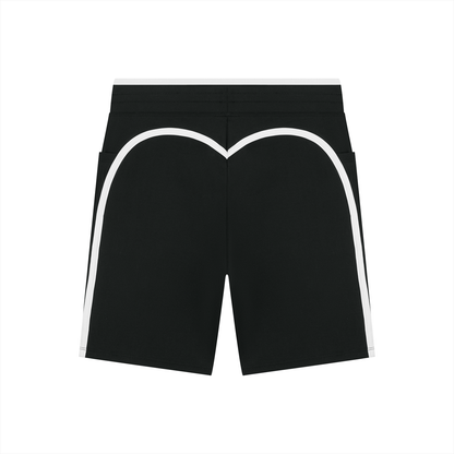 High Rise Color Block Yoga Shorts