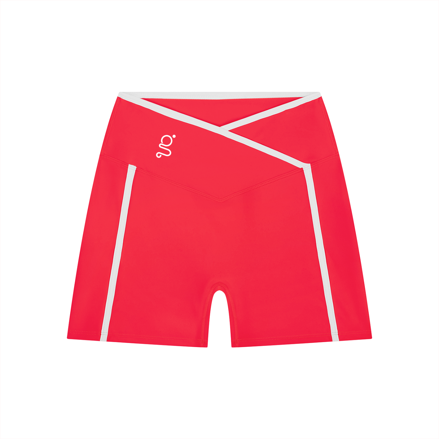 High Rise Color Block Yoga Shorts